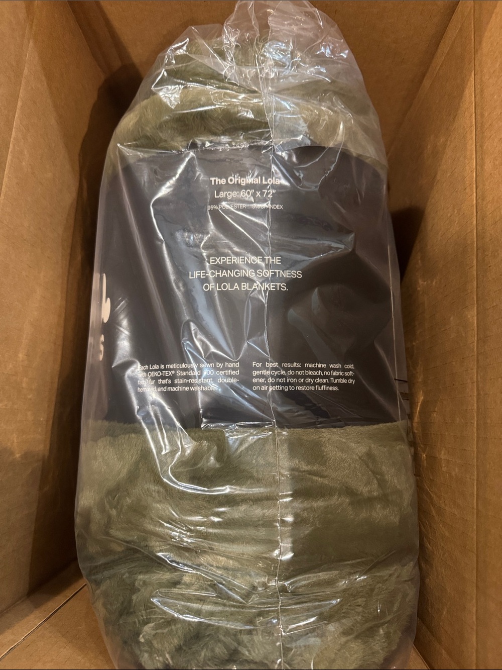 Lola Blankets/Pine Shadow/Size L/Faux Fur Throw/Blanket/NWT! NIB! SEALED! NEW!!! - Picture 11 of 15